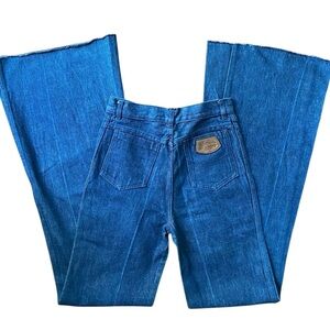 deadstock 70s vintage italian bolthon & cassidy high rise bootcut jeans